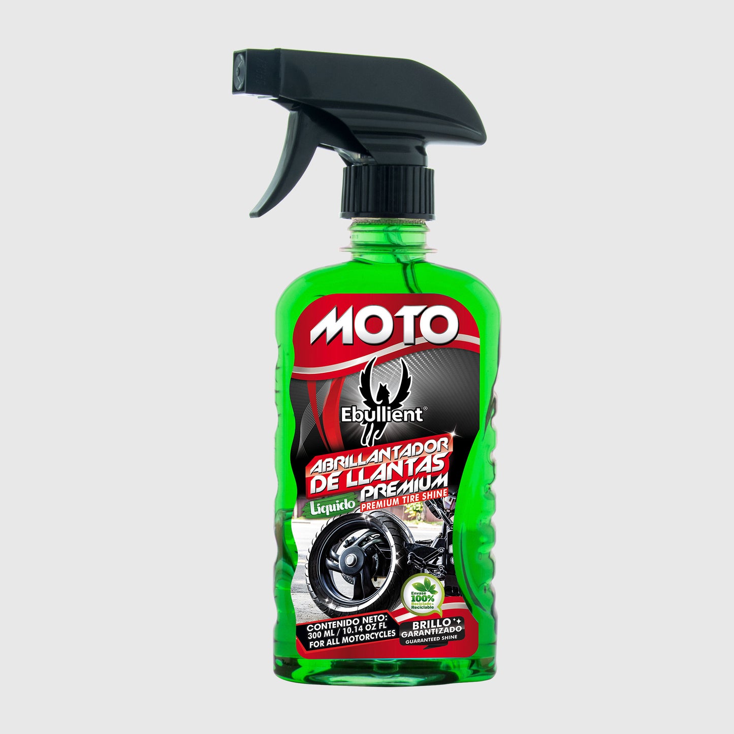 Abrillantador de Llantas Premium Líquido Moto